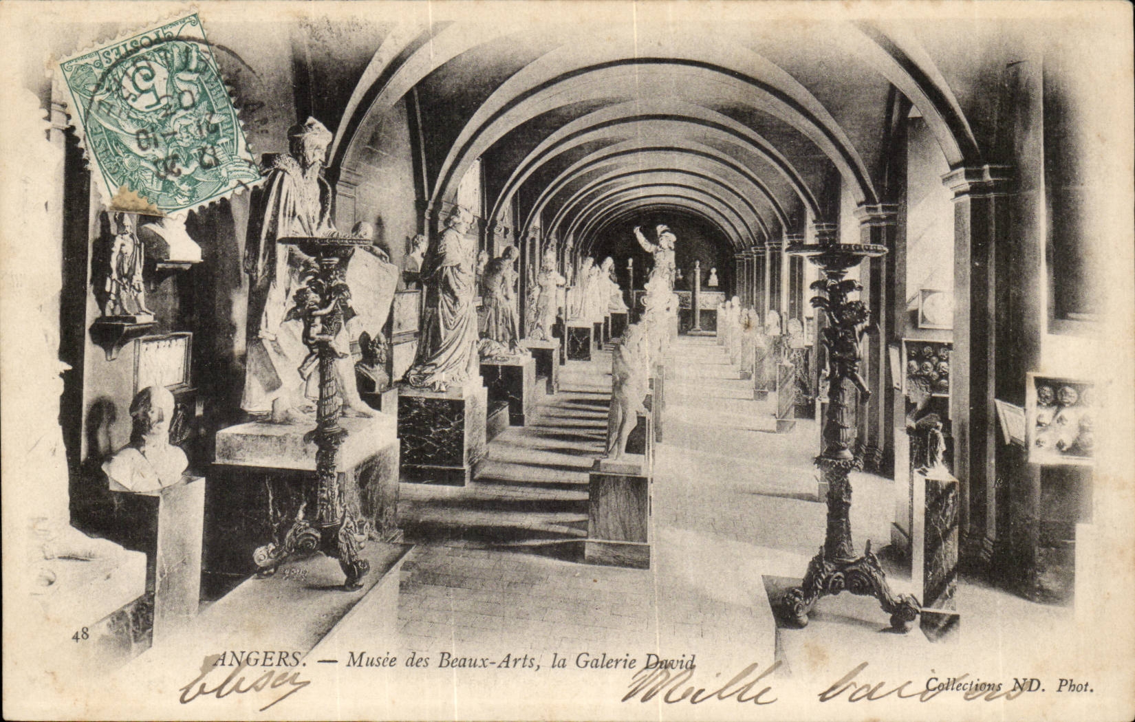 CPA Angers Musee des Beaux Arts la galerie David