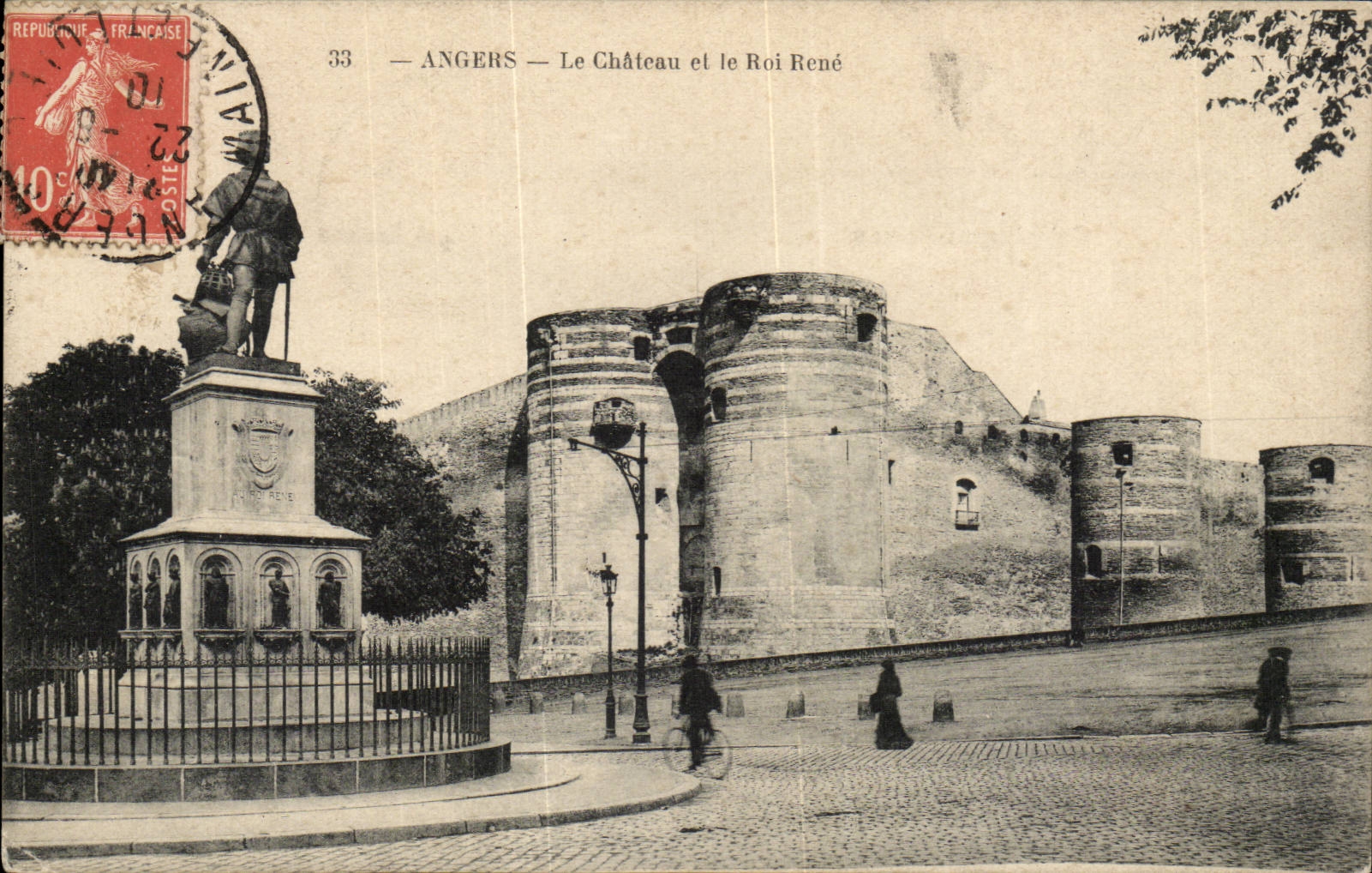 CPA Angers Le chateau et le roi Rene