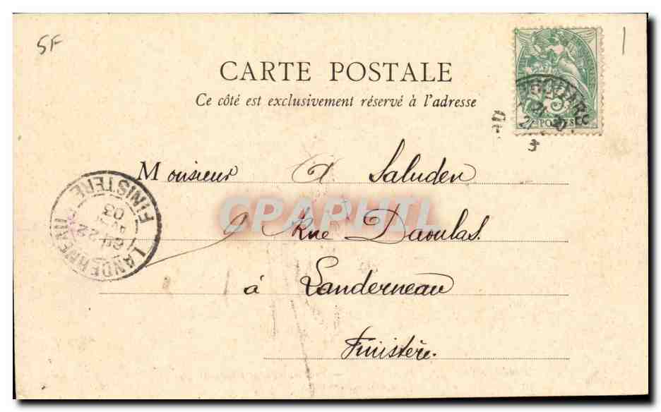 Montreuil Bellay CPA LE Thouet et le chateau Vue prise du Nord Ouest — Rückseite