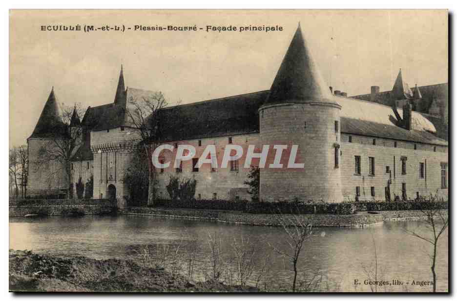 Ecuille CPA Plessis Bourre Facade principale