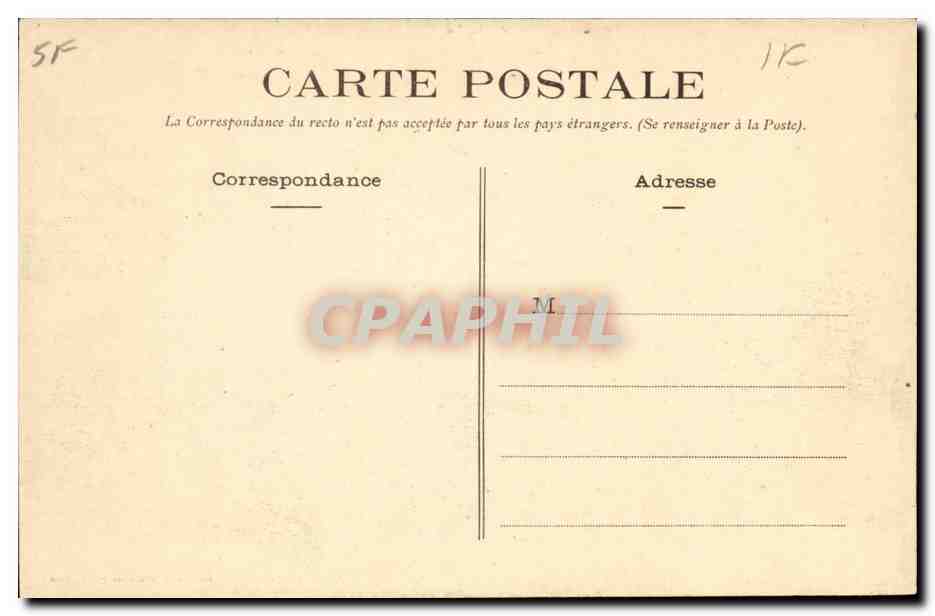 Ecuille CPA Plessis Bourre Facade principale — Rückseite