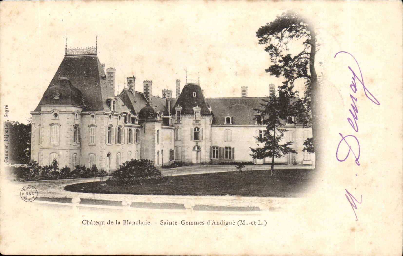 Chateau de la Blanchate CPA Sainte Jeanne d Andigne