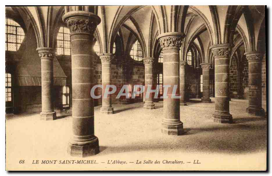 Le Mont Saint-Michel — L'Abbaye — La Salle des Chevaliers — LL. — N° 68