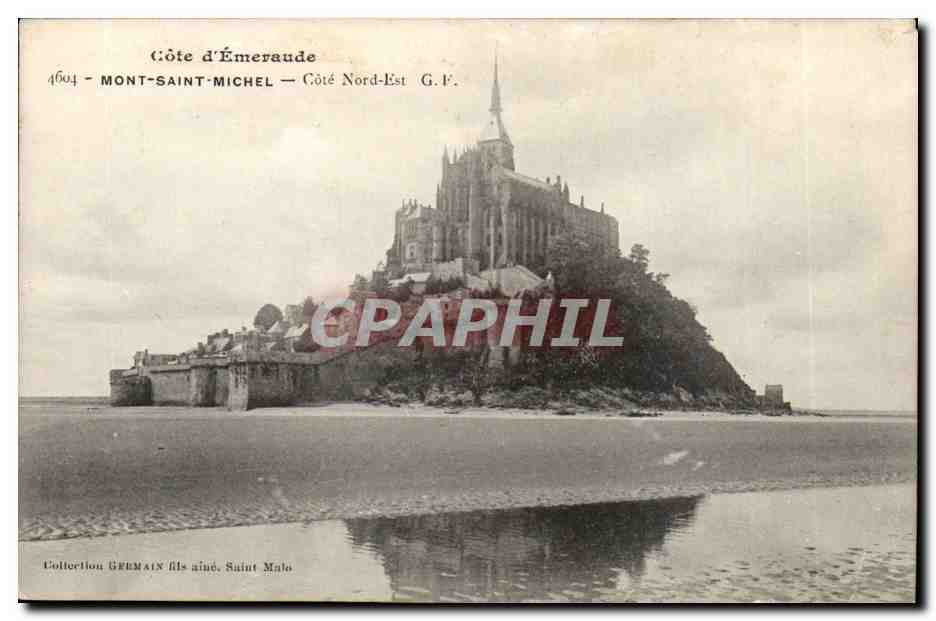 Mont-Saint-Michel — Côté Nord-Est — Collection GERMAIN fils aîné, Saint-Malo