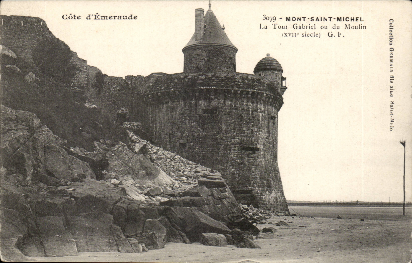 Mont Saint Michel CPA La Tour Gabriel ou du Moulin (18eme)