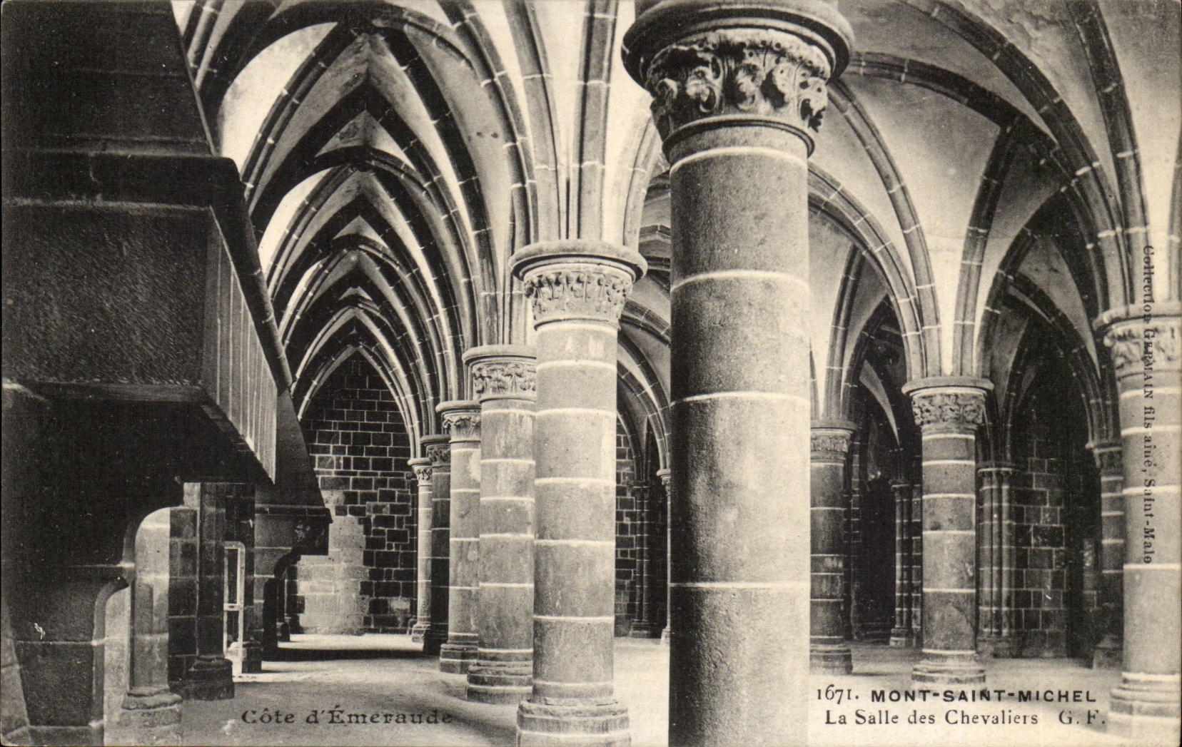 La Salle des Chevaliers — Mont-Saint-Michel — G.F. — n°1671