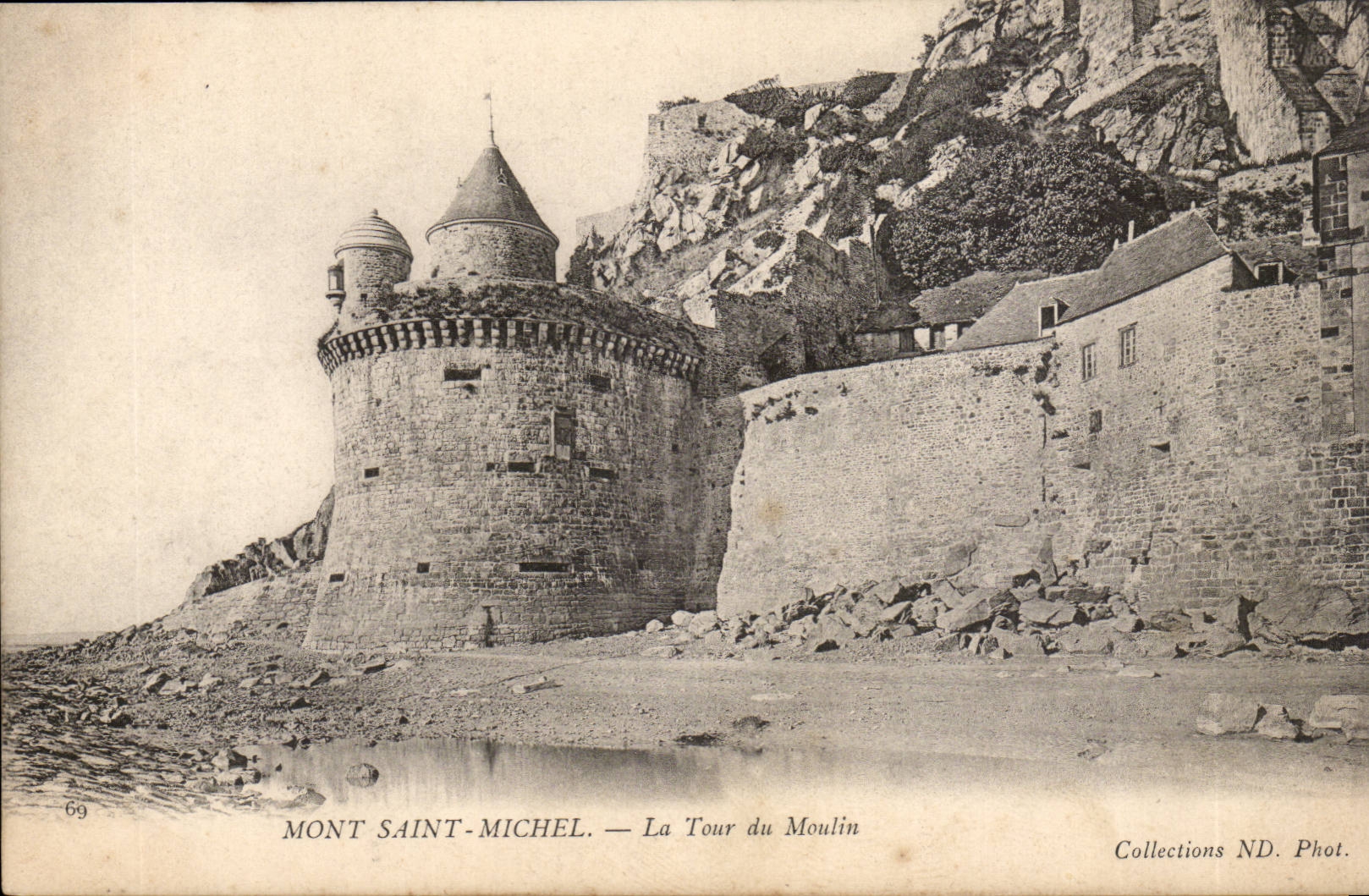 Mont Saint Michel CPA La tour du Moulin