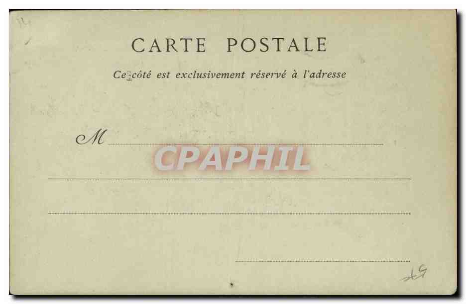 Mont Saint Michel CPA Cote de l est (pecheurs) — Verso