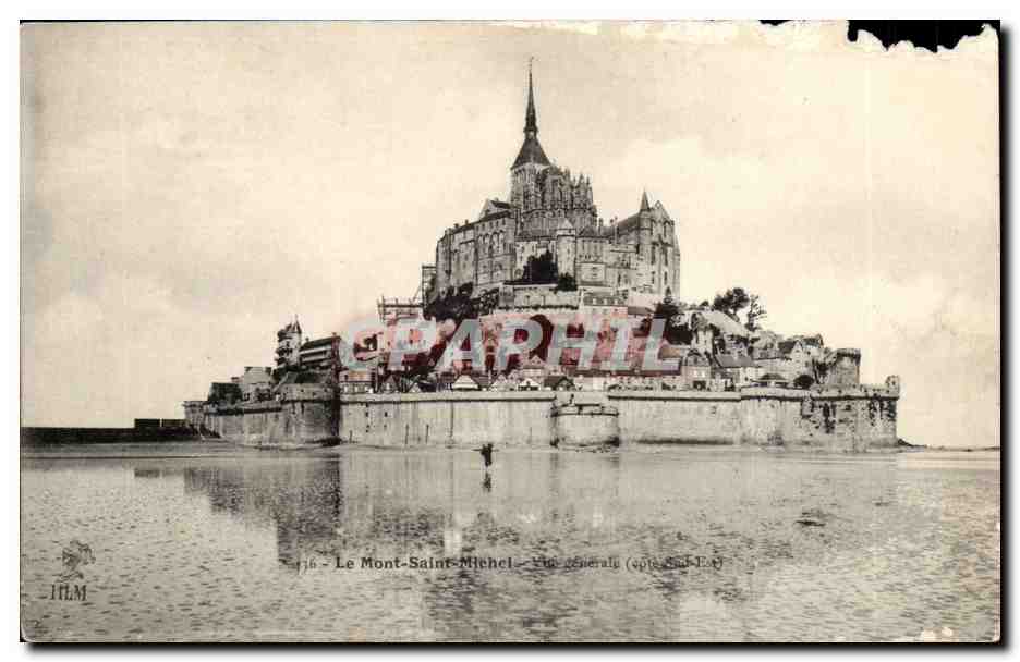 Le Mont-Saint-Michel — Vue générale (spéc. 240-14) — HLM