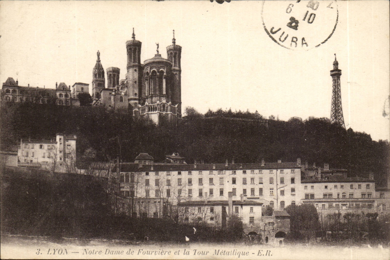 LYON — Notre-Dame de Fourvière et la Tour Métallique — E.R.