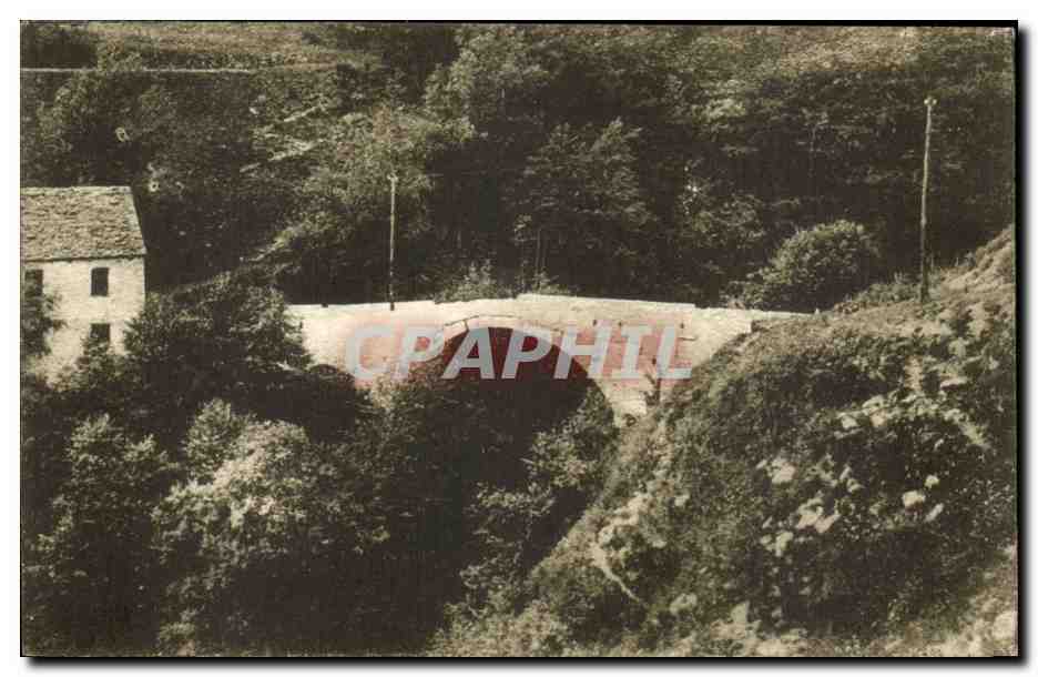 Paysage avec pont et maison — éditeur F. Ghio, Milan, série N. 18