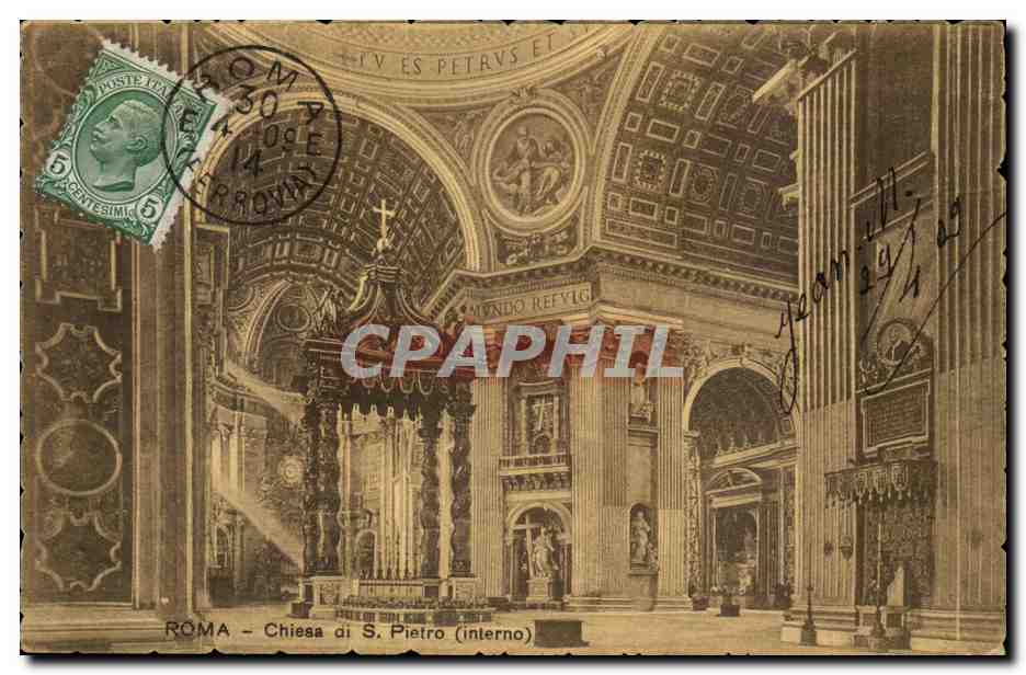 Italie Italia Roma CPA Chiesa di Pietro 