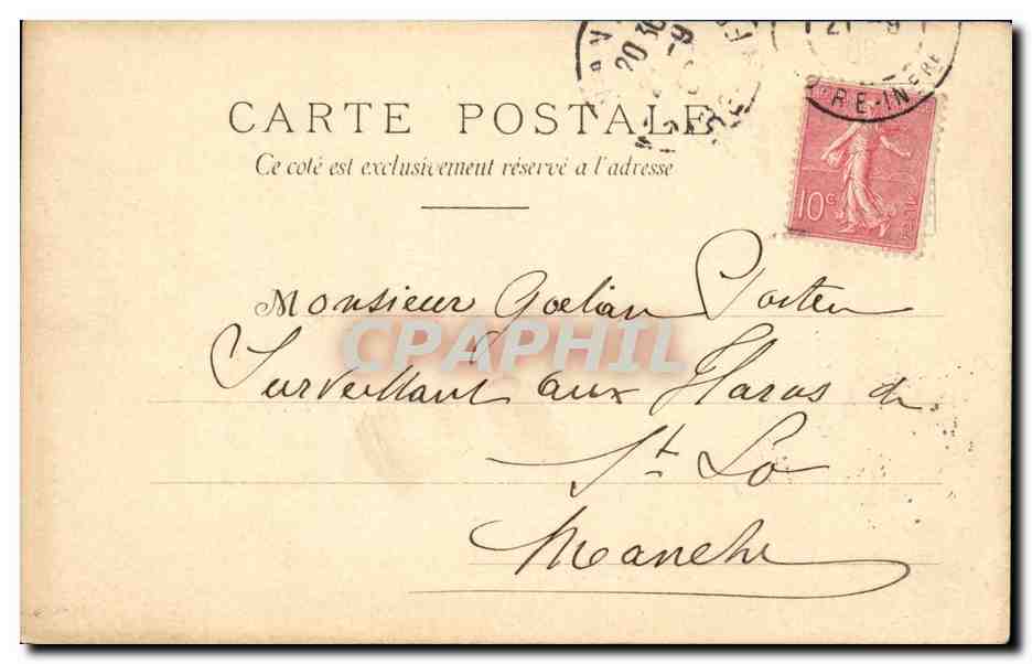 Paris CPA — Rückseite