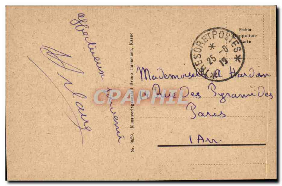 Wiesbaden — Kurhaus — éditeur Kunstverlag Kassel, n° 9659 — Reverso