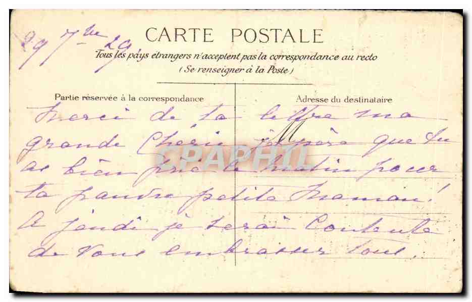 CPA Source Mattoni Giesshubl Vue du chateau — Rückseite