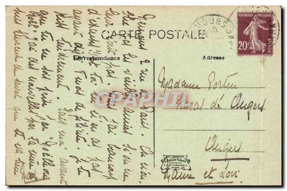 Nemours CPA Le grand pont et l abside de l eglise — Rückseite