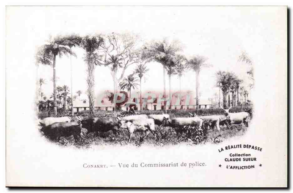 REPRODUCTION Guinee CPA Conakry Vue du commissariat de police