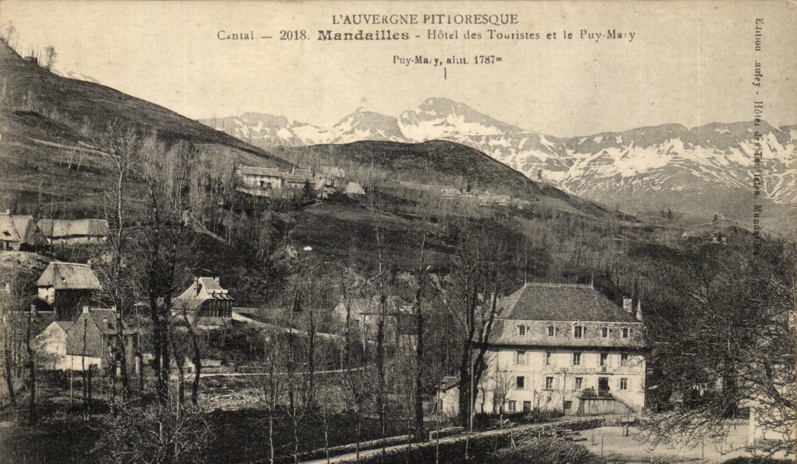 Mandailles - Hôtel des Touristes et le Puy-Maÿ — Édition Auffey