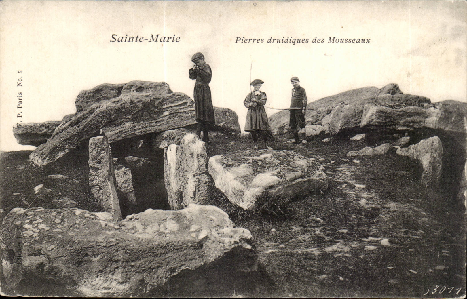 Sainte Marie CPA Pierres druidiques des Mousseaux
