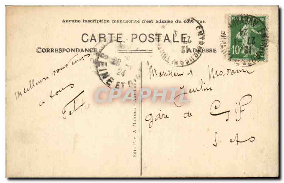 aveyron CPA Entraygues Pont romain sur la Truyere — Rückseite