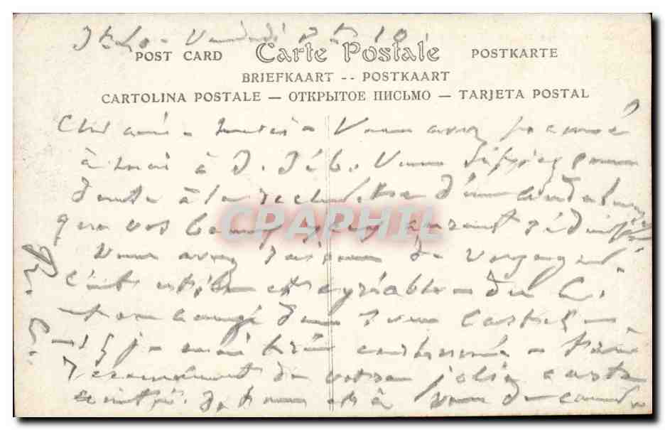 CPA Salon de 1909 Soir d'hiver par P Montezin — Rückseite