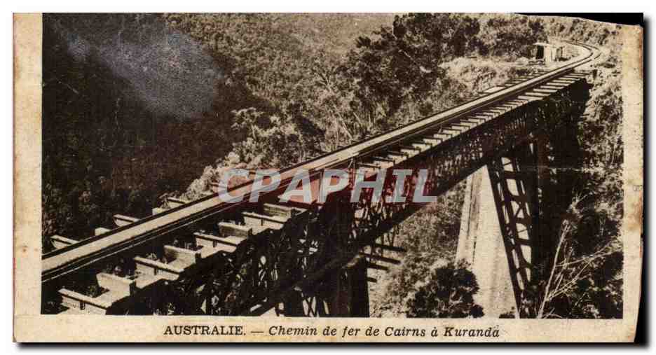 australie Australia CPA chemin de fer de CAirns a Kuranda