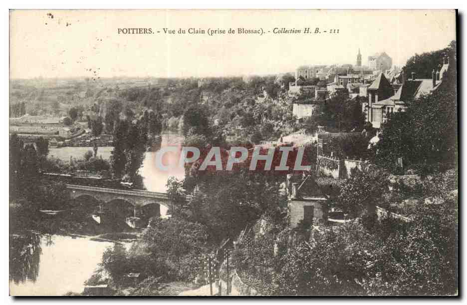 Poitiers - Vue du Clain (prise de Blossac) - Collection H. B. - 111