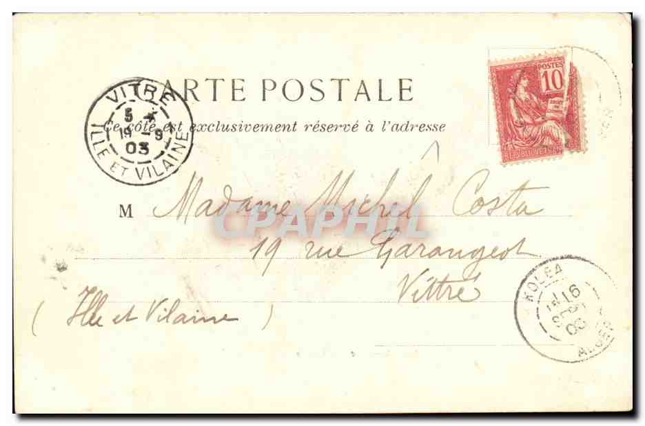 Algerie Colea CPA rue du camp — Verso