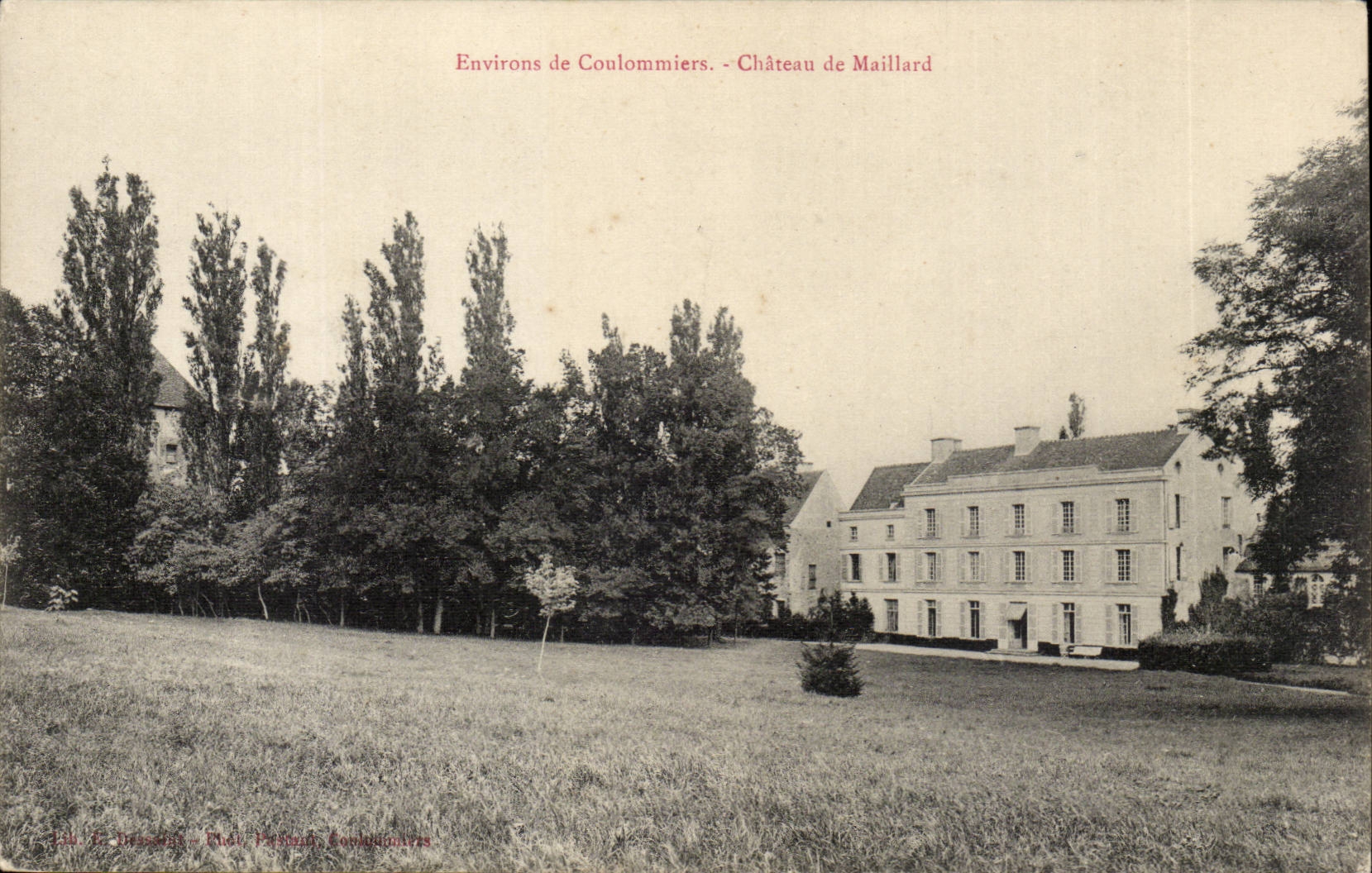 Environs de Coulommiers CPA Chateau de Maillard