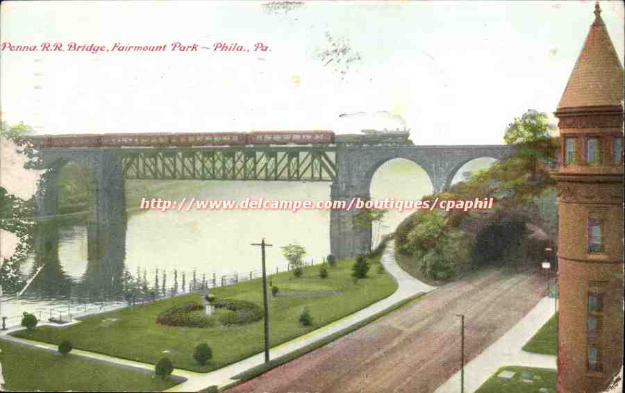 Etats Unis CPA Penna R R Bridge Fairmount Partk Philadelphia