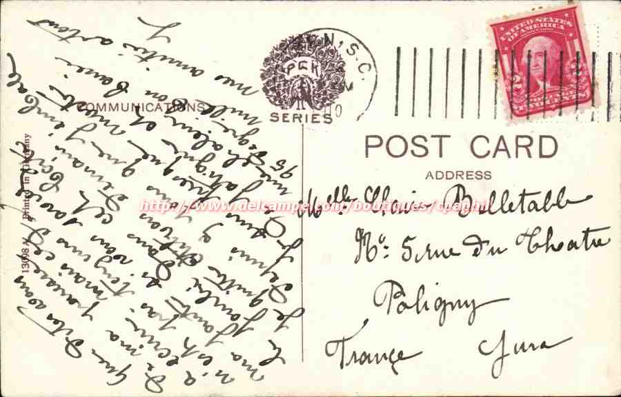 Etats Unis CPA Aiken Railroad Cut — Back