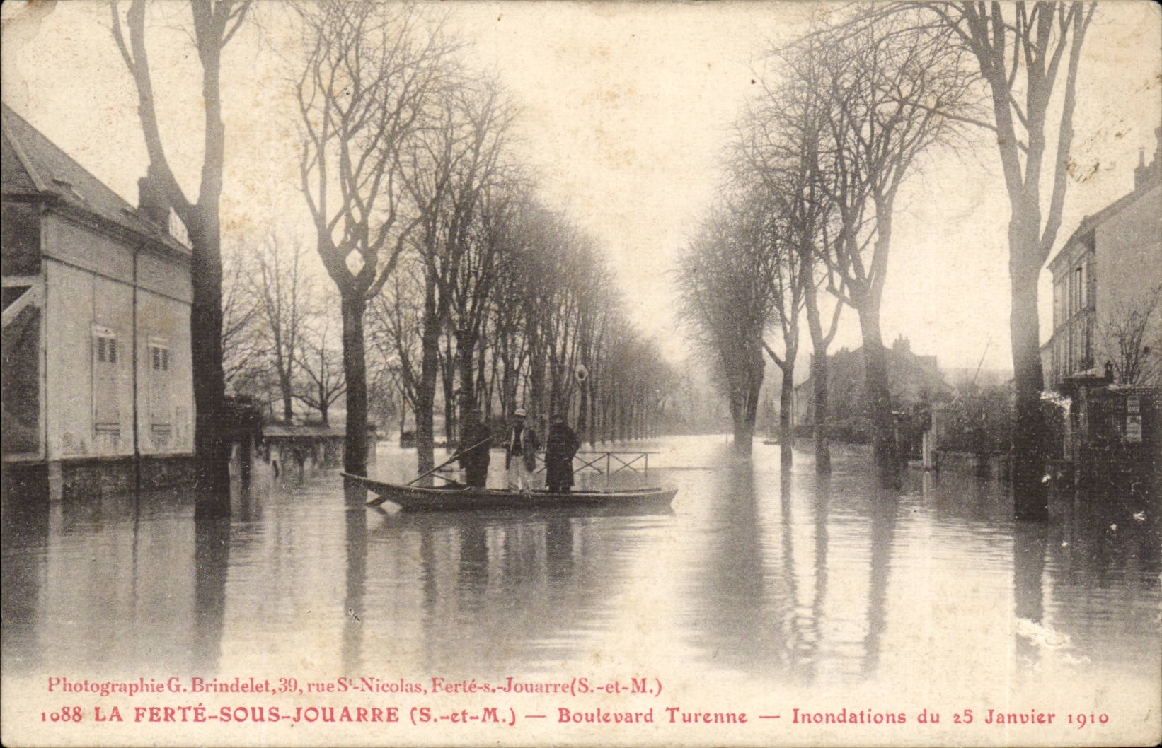 Ferté-sous-Jouarre — Inondations du 25 Janvier 1910 — Photographie G. Brindelet