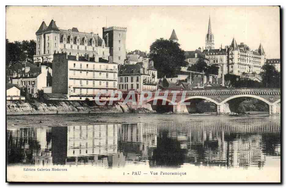 Pau CPA Vue panoramique