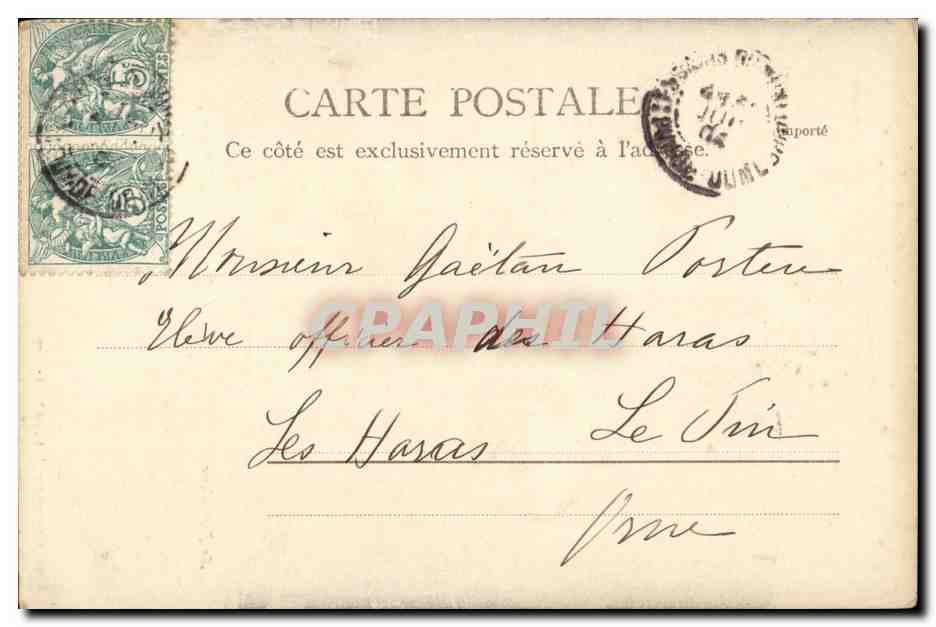 Mont Dore les Baisn CPA Le funiculaire — Rückseite