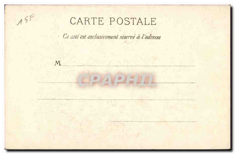 Mont Saint Michel CPA Le sculpteur Gaultier — Verso