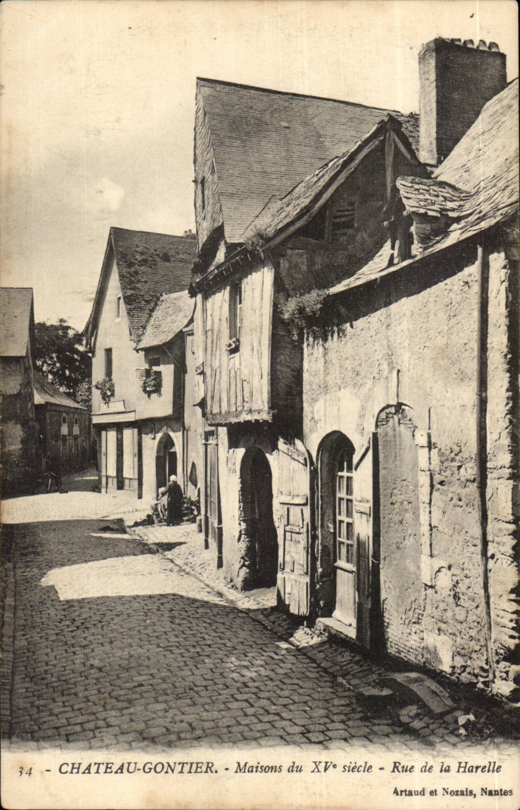 Chateau Gontier CPA Maisons du 15eme Rue de la Harelle