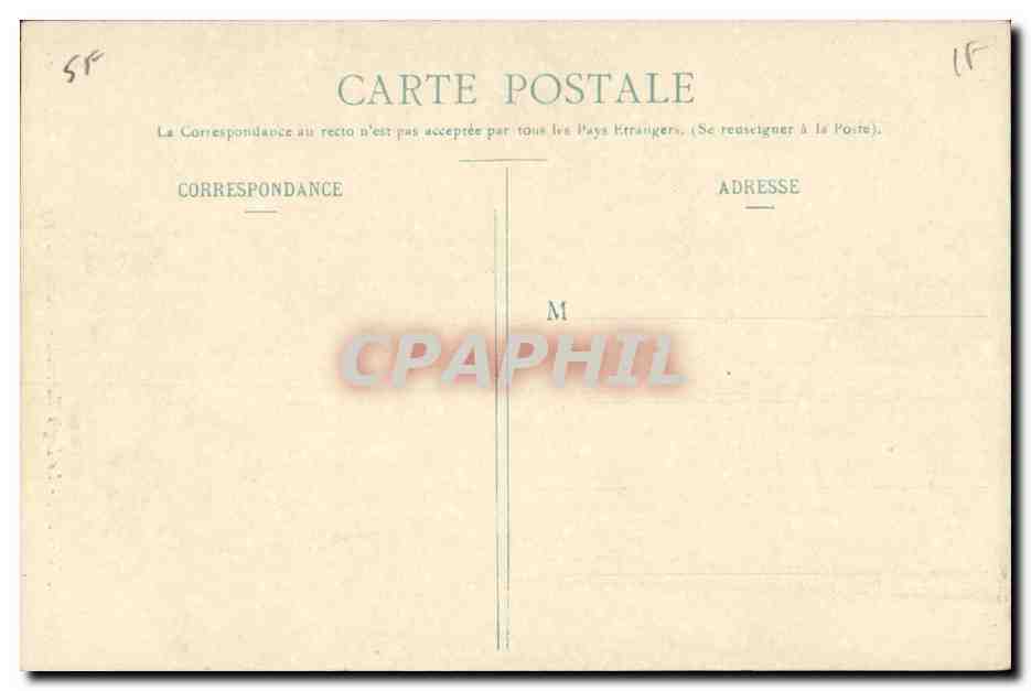 Angers CPA Le logis Barrault Grand musee e statue de Lenepeau — Verso