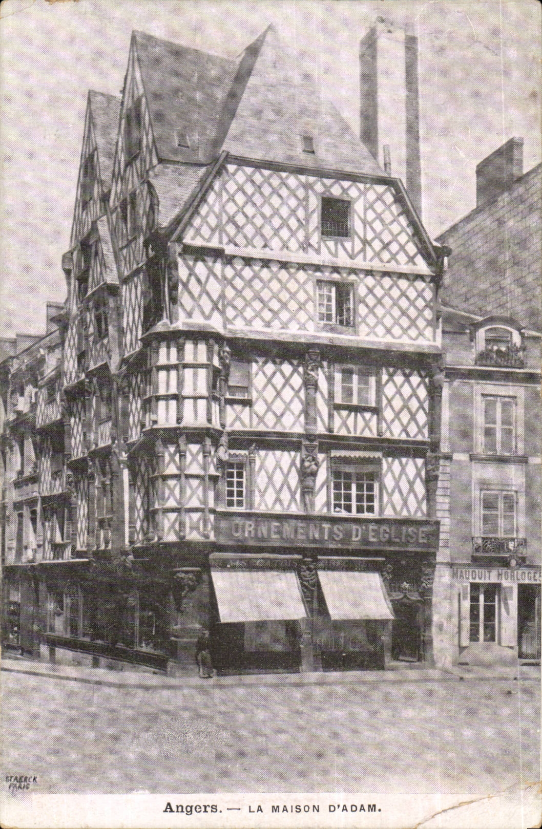 Angers CPA La maison d'Adam (ornements d'eglise)