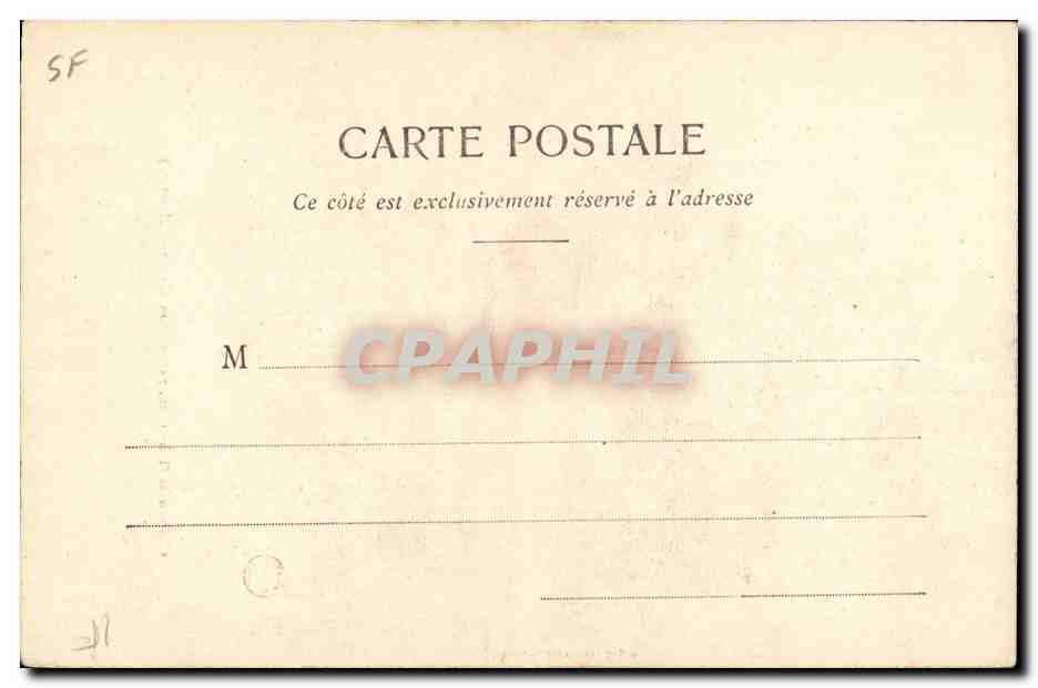CPA Chateau de Montergon par le Lion d'anger — Rückseite