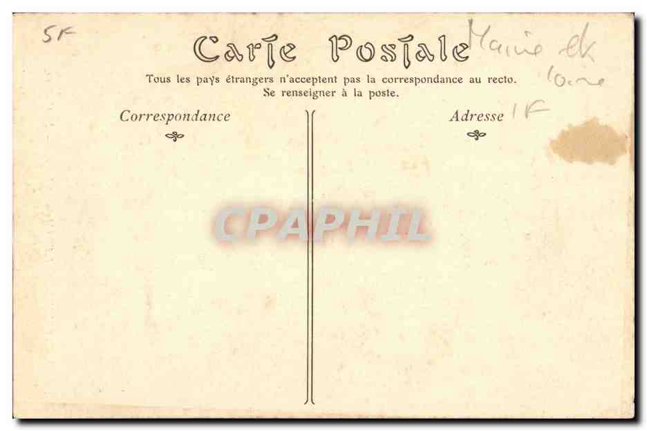 Montreuil Bellay CPA Le chateau facade Nord — Rückseite