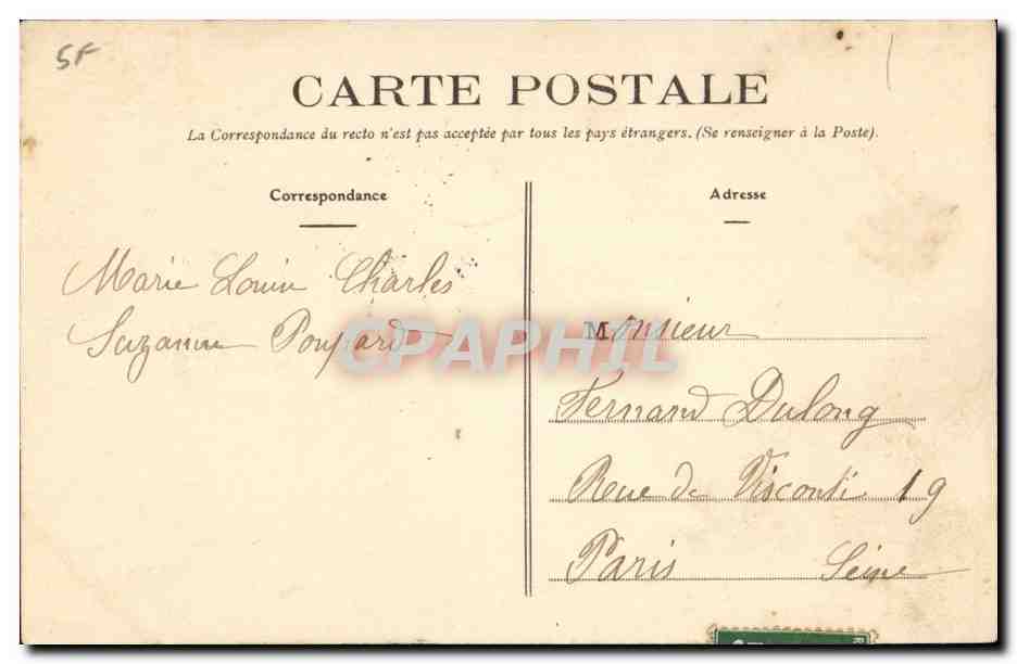 champtoce CPA Ruines du chateau de Gilles de Retz dit Barbe Bleue — Rückseite