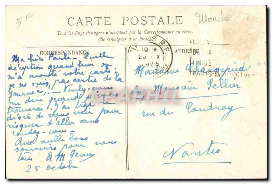 Mont Saint Michel CPA Le chateau — Verso