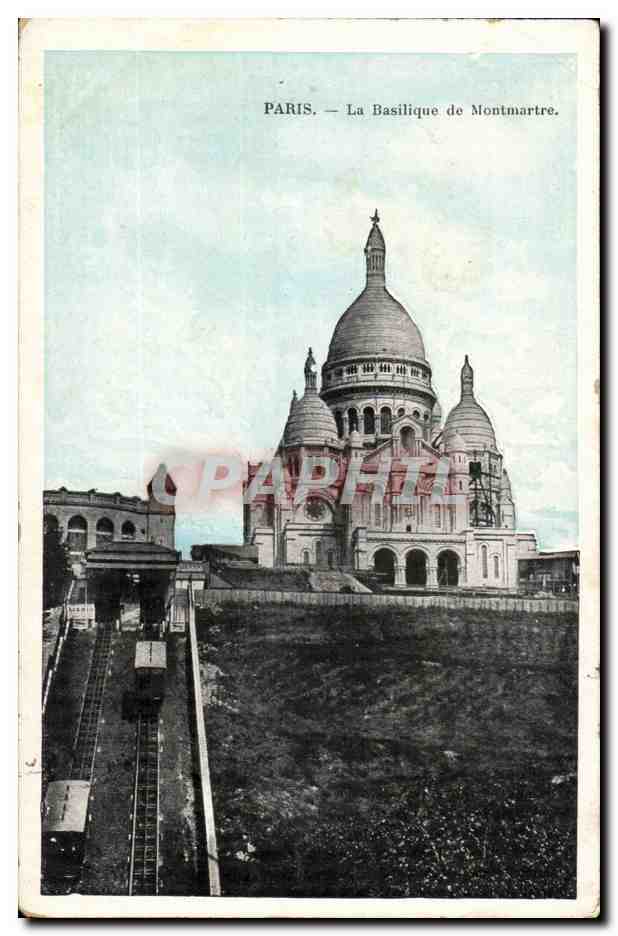 Paris 18eme CPA Basilique du Sacre Coeur Montmartre
