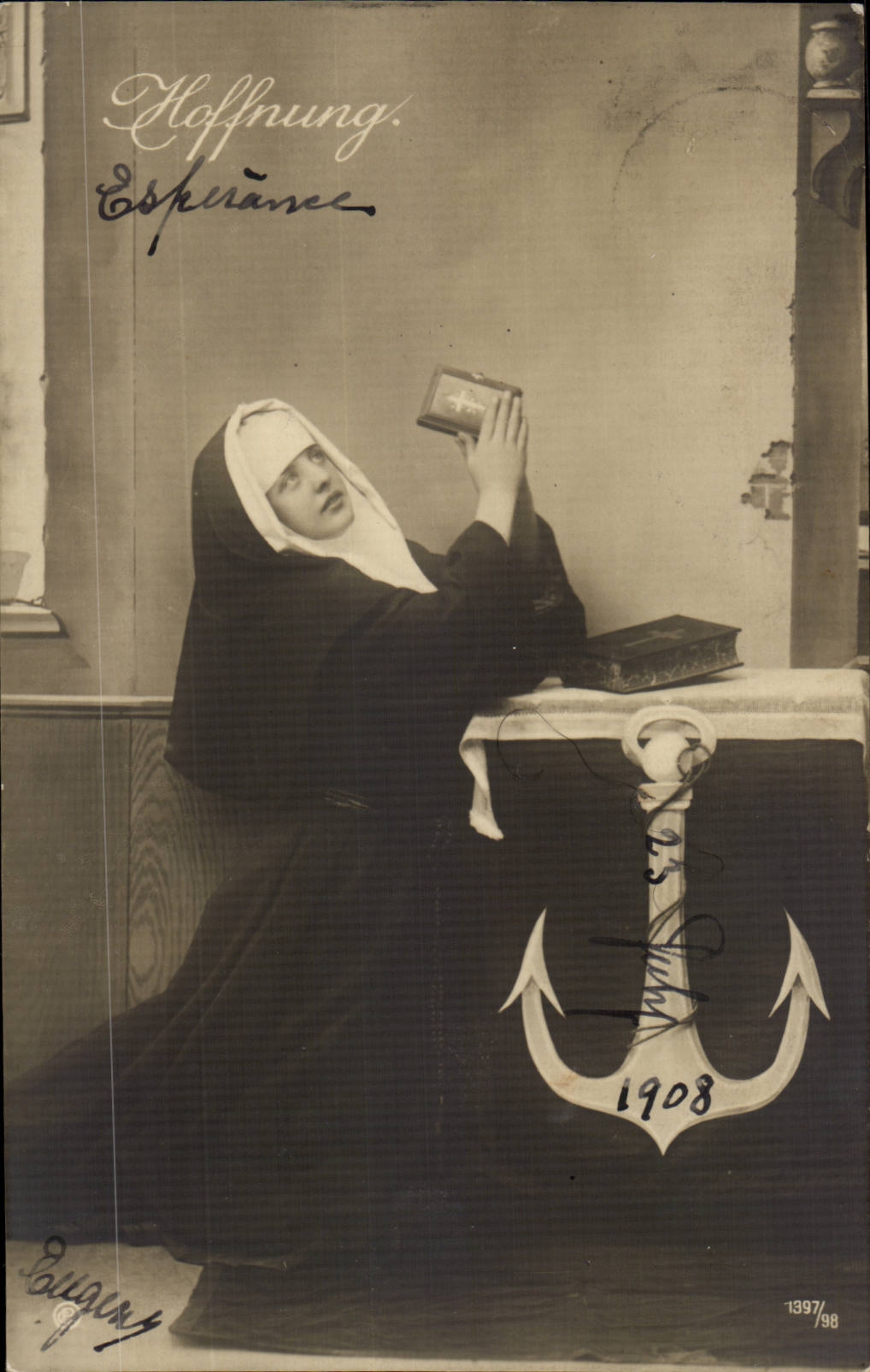 Sœur en prière — 1908 — Dauguy, n° 1397/98