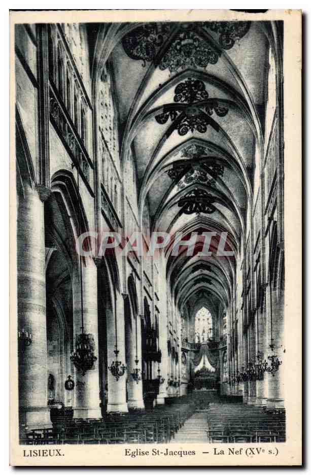 Lisieux — Église St-Jacques — La Nef (XVe s.)