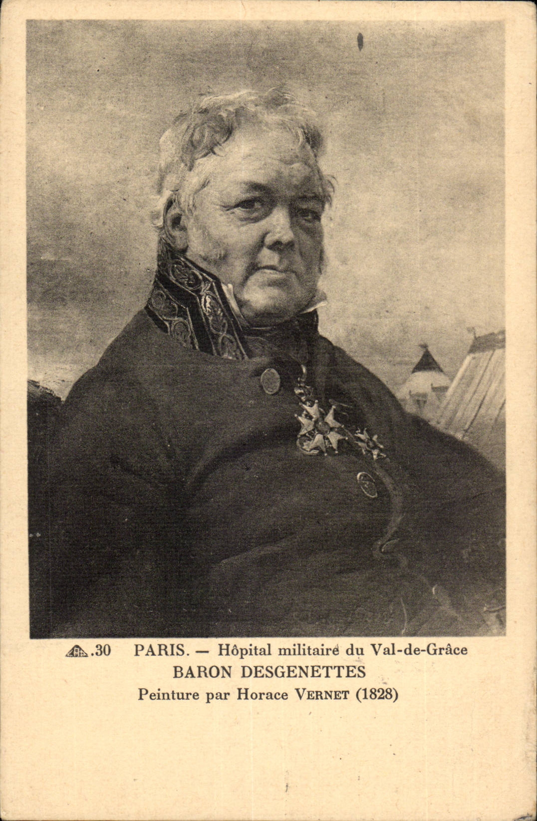 Paris CPA Hopital militaire du Val de Grace Baron Desgenettes peinture par Horace Vernet (1828)