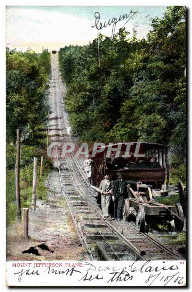 Etats Unis CPA Mount Jefferson Plane Train