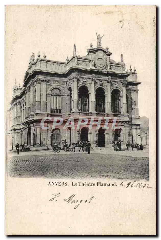 Belgique Anvers CPA Le theatre Flamand