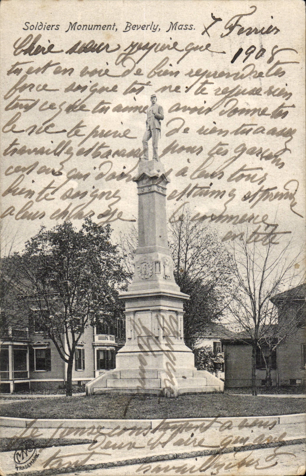 Etats Unis Soldiers Monumennt Beverly Massachussets