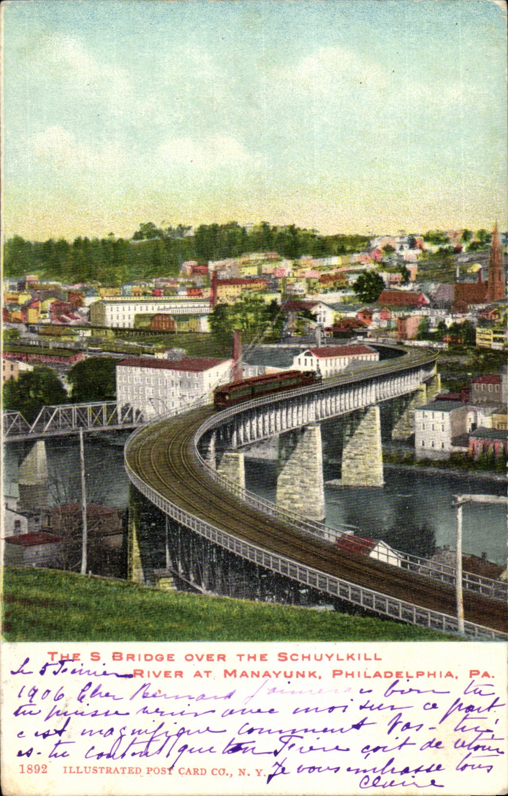 Etats Unis CPA The S birdge over the Schuylkill Manayunk Philadelphia Pennsylvania
